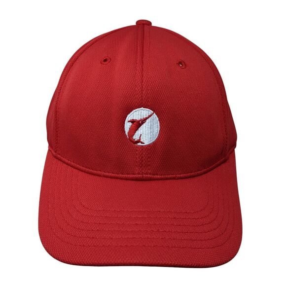 Swan Hunter Slideback Baseball Cap Red One Size Adjustable Embroidered Legendary - Picture 1 of 8
